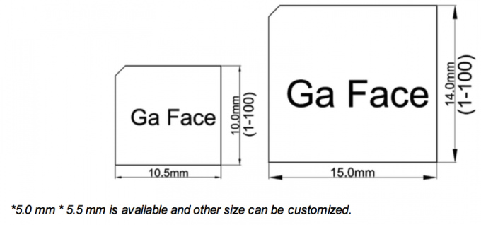 GaN Gallium Nitride Silicon Wafer Single Crystal CAS 25617-97-4 Density 6.1g/ml