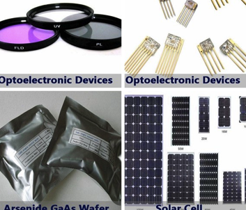 Ga2O3 Gallium Powder CAS 12024-21-4 White Crystalline Powder Layer Of Solar Cell Application